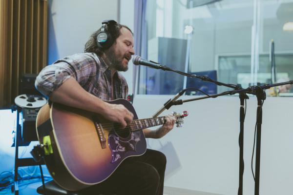 Brian Aubert from Silversun Pickups performing acoustic